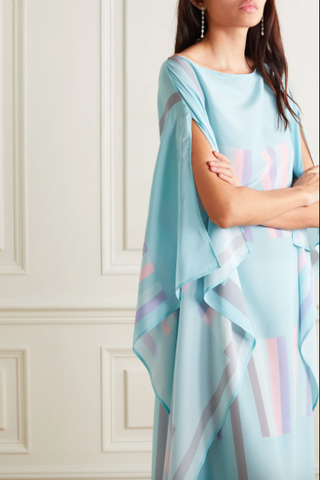 Louisa Parris + + Net Sustain Sybil Striped Silk Crepe De Chine Maxi Dress