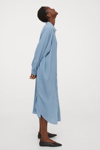 H&M + Calf-Length Shirt Dress
