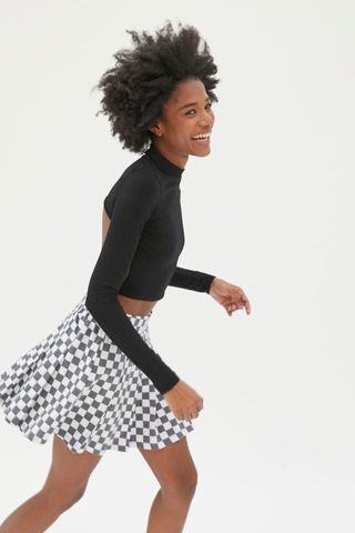 New Girl Order + New Girl Order Checkered Pleated Mini Skirt