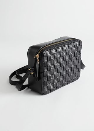 & Other Stories + Geometric Braided Leather Bag