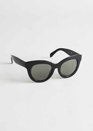 & Other Stories + Oversized Rounded Sunglasses