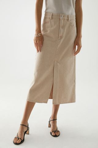 COS + Organic-Cotton Long Denim Skirt