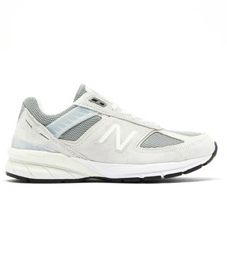 New Balance + 990 suede and mesh trainers