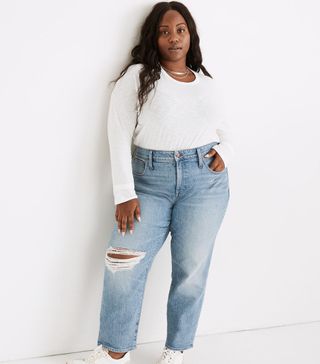Madewell + Perfect Vintage Straight Jean in Reinhart Wash