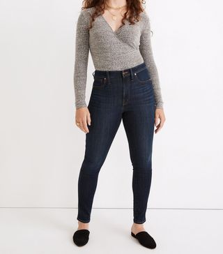 Madewell + Curvy High-Rise Skinny Jeans in Woodland Wash
