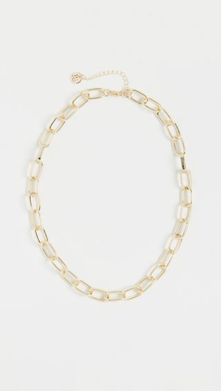 Jules Smith + Oversized Oval Cable Link Necklace