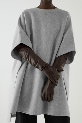 Cos + Long Leather Gloves