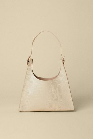 Oasis + Croc Detail Scooped Tote Bag