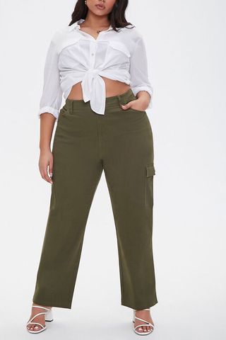 Forever 21 + High-Rise Cargo Pants