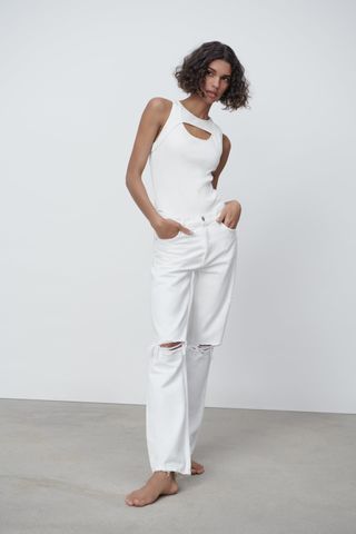 Zara + Overlay Rib Bodysuit