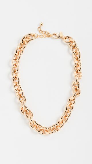 Kenneth Jay Lane + Gold Link Chain Necklace