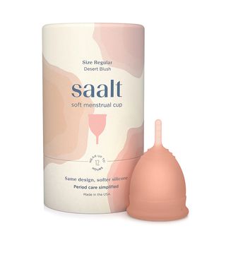 Saalt + Regular Menstrual Soft Cup in Desert Blush