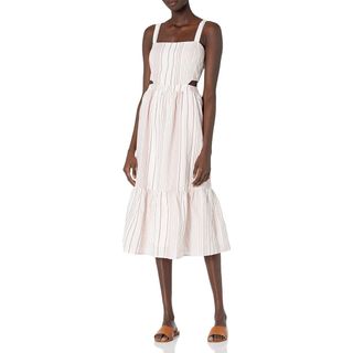 Sugar Lips + Voyager Striped Cut Out Maxi Dress