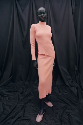 Zara + Long Knit Skirt