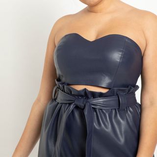 Eloquii + Faux Leather Bustier
