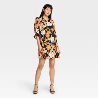 Who What Wear x Target + Puff Elbow Dress