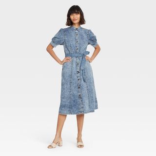 Who What Wear x Target + Denim Midi Dress