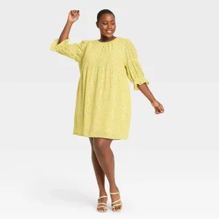 Who What Wear x Target + Puff Elbow Dress