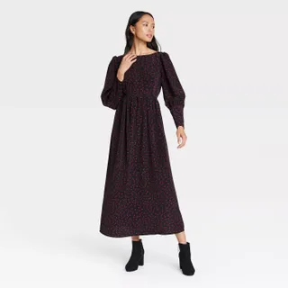 Who What Wear x Target + Puff Long Sleeve Dress