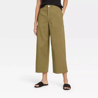 Who What Wear x Target + High-Rise Wide Leg Pants