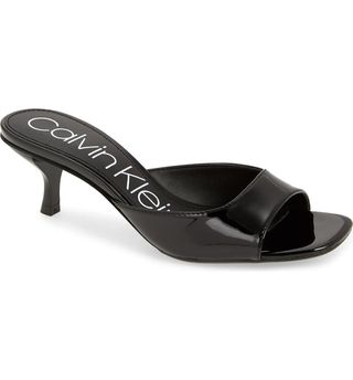 Calvin Klein + Mega Kitten Heel Slide Sandal