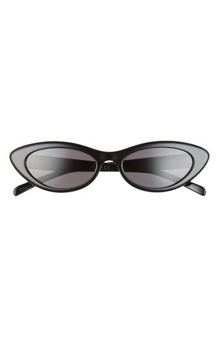 Celine + 54mm Oval Cat Eye Sunglasses