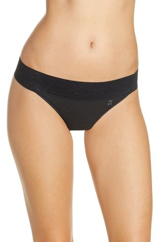 Tommy John + Cool Cotton Blend Lace Thong