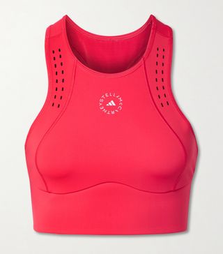 Adidas x Stella McCartney + TruePurpose Cutout Perforated Recycled Stretch Sports Bra