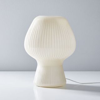 West Elm + Ribbed Glass Table Lamp