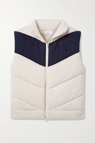3.1 Phillip Lim + Two-Tone Quilted Wool-Blend Vest