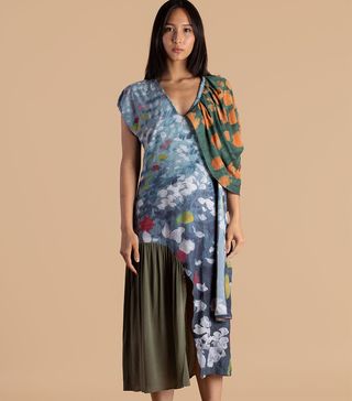 Angela Brito + Ella Multi-Print Dress