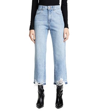 Dl1961 + Hepburn High Rise Wide Leg Jeans