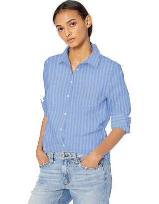 Amazon Essentials + Classic-Fit Long-Sleeve Button-Down