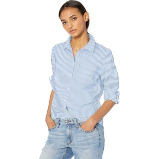 Amazon Essentials + Classic-Fit Long Sleeve Button Down Poplin Shirt