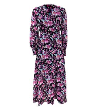 Bar III + Floral-Print Wrap Maxi Dress