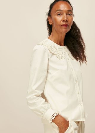 Whisles + Lace Collar Blouse