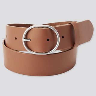 Uniqlo + Leather Oval Belt