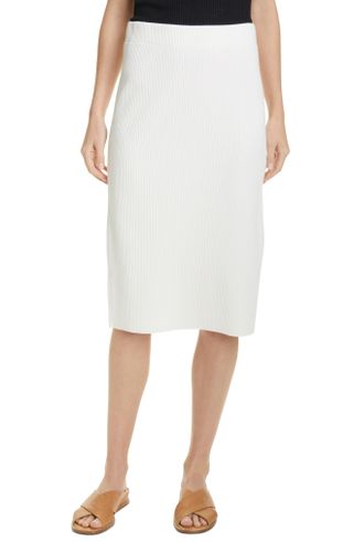 Vince + Ribbed Pencil Skirt