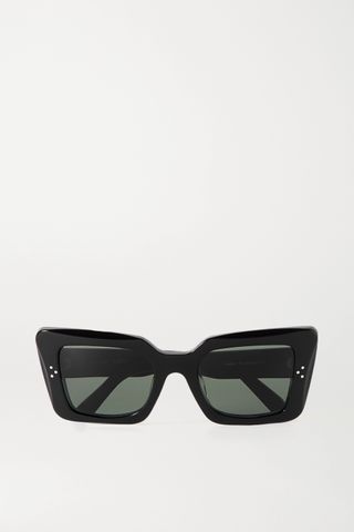Celine + Oversized Cat-Eye Acetate Sunglasses