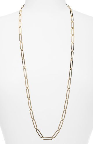 Halogen + Long Linear Link Chain Necklace