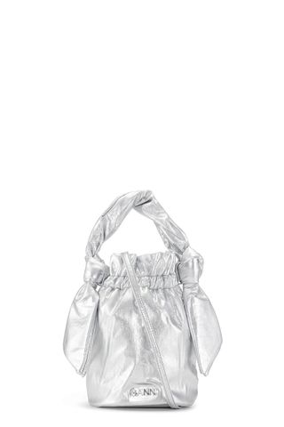 Ganni + Silver Occasion Top Handle Knot Bag