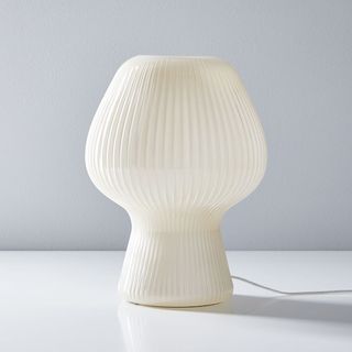 West Elm + Ribbed Glass Accent Lamp