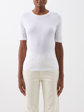 Toteme + Round-Neck Modal-Blend T-Shirt