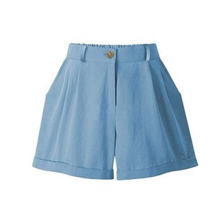 How'On + Summer Cotton Elastic Waist Curling Shorts