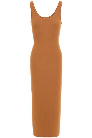 Enza Costa + Ribbed Jersey Dress