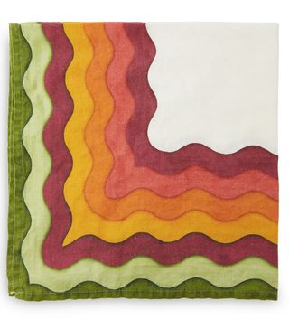 Summerill & Bishop + Rainbow Striped Linen Napkins