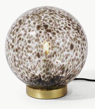 Made.com + Julia Table Lamp in Tortoiseshell Glass & Brass