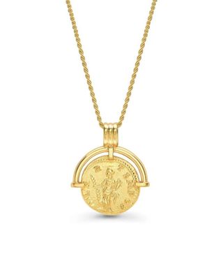 Missoma + Lucy Williams Gold Roman Arc Coin Necklace