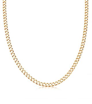 Missoma + Lucy Williams Gold Flat Curb Chain Necklace