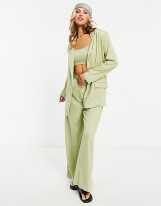 ASOS + Washed Linen Suit from